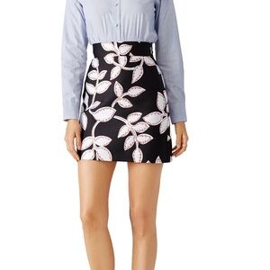 MSGM Pink Floral Jacquard Skirt S